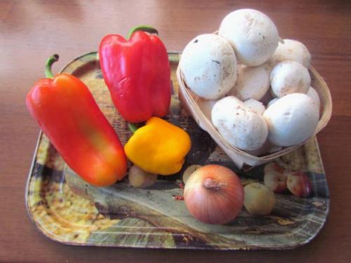 Шампиньоны с перцем болгарским. #1 Алена