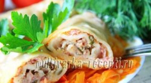 Сладкий рулет из пельменного теста. Рулетики из пельменного теста с фаршем в духовке