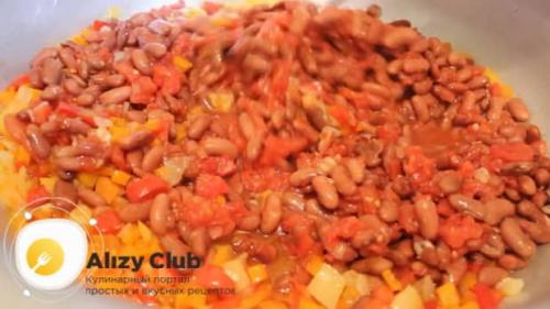 Фасоль в томате с болгарским перцем на зиму. Лечо из перца, помидоров и фасоли