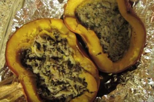 Тыква целиком в духовке. Фаршируем тыкву целиком, мясом и картофелем