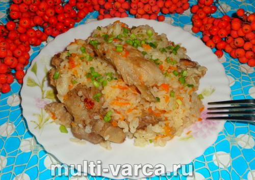 Булгур с ребрами в мультиварке. Плов с ребрышками в мультиварке