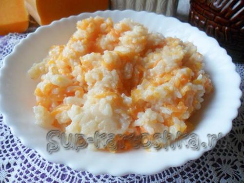 Тыква с рисом в мультиварке. Рисовая каша с тыквой и молоком в мультиварке