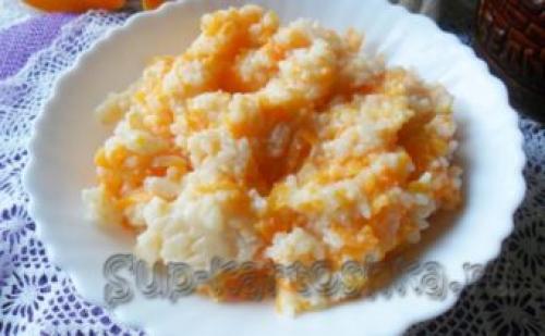 Тыква с рисом в мультиварке. Рисовая каша с тыквой и молоком в мультиварке