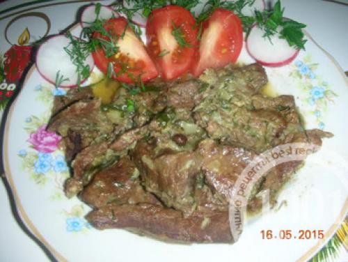 Рецепт сердца говяжьего в сметане. 13 Рецепт сердца говяжьего в сметане. 13