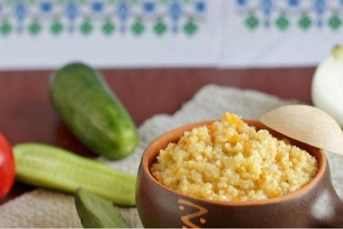 Пшеничная каша с луком и морковью. Обалденная пшеничная каша с морковью и луком