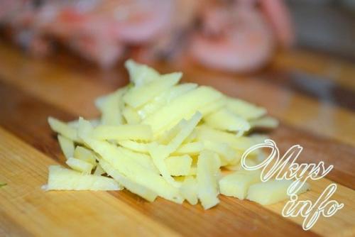 Жареные креветки с кетчупом и чесноком. Жаренные креветки с чесноком и имбирем 01