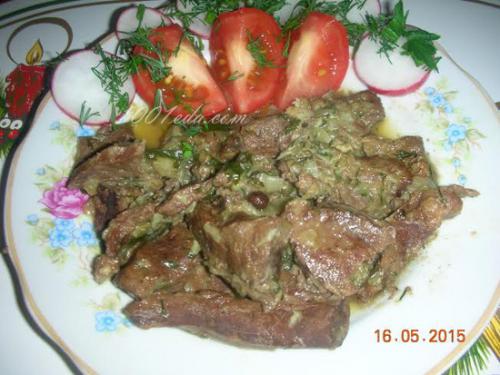 Рецепт сердца говяжьего в сметане. 20 Рецепт сердца говяжьего в сметане. 20