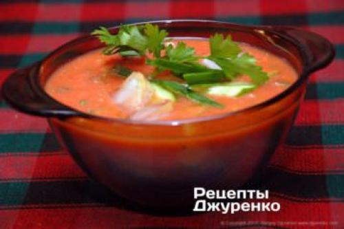Гаспачо от юлии высоцкой. Простой классический рецепт Гаспачо из томатов 32 Гаспачо от юлии высоцкой. Простой классический рецепт Гаспачо из томатов 32