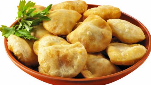 Как в духовке пожарить пельмени. Пельмени Кубань с потрибкой, в горшочках 03