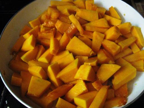 Тыква с чесноком тушеная. 06