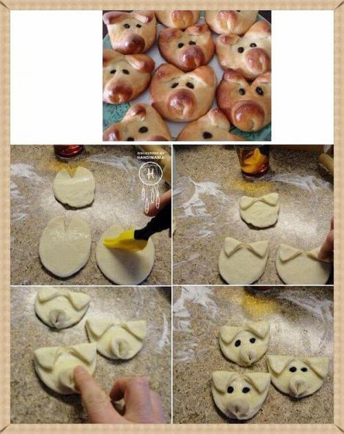 Как сделать косичку из теста на пирог. Красивые булочки