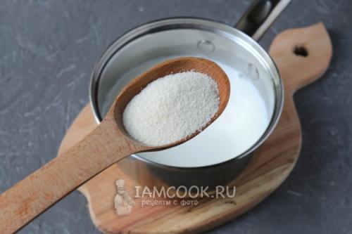 Манная каша с творогом. Пошаговый рецепт с фото