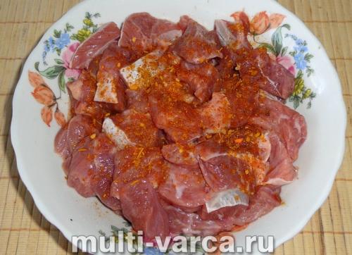 Индейка с яблоками в соевом соусе. Индейка тушеная с яблоками 12