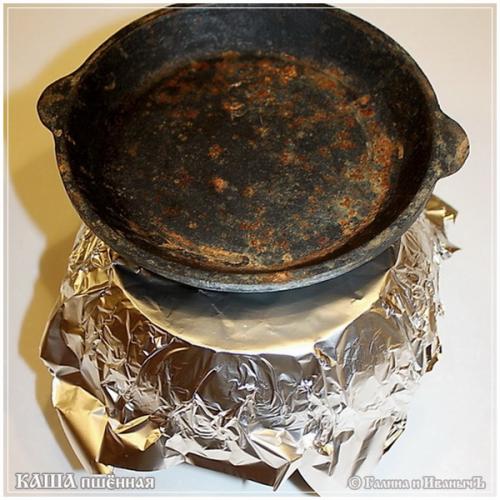 Каша пшенная в Русской печи. Каша пшенная из Русской печки ... (Бабушкина каша)