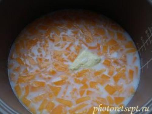 Каша пшённая с тыквой в мультиварке рецепт. 