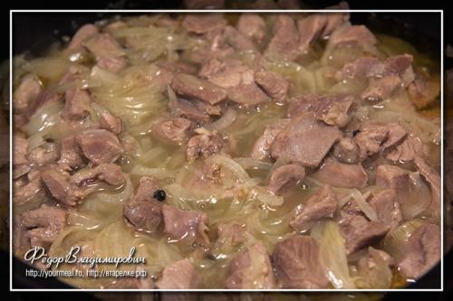 Индейка тушеная. Тушеная индейка.