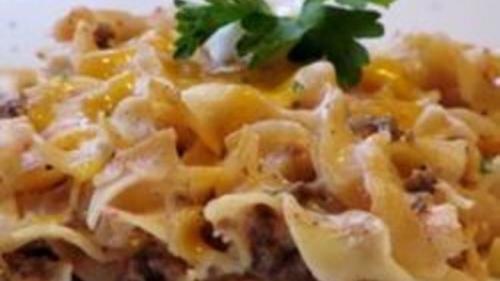 Вермишелевая запеканка, как в детском саду с мясом. 12