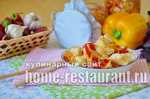 Домашние заготовки на зиму из цветной капусты.