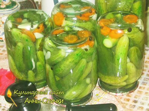 Консервирование огурцов без сахара рецепт