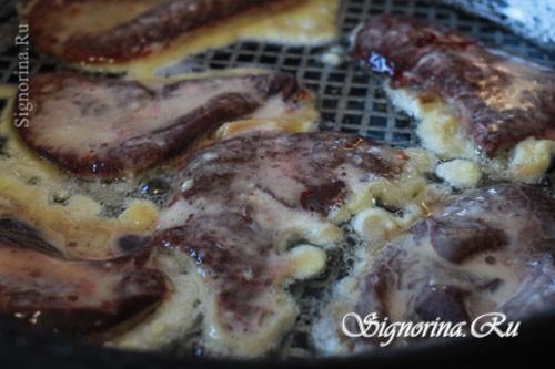 Свиная печень в кляре жареная. Печень свиная в кляре: рецепт с фото 09 Свиная печень в кляре жареная. Печень свиная в кляре: рецепт с фото 09