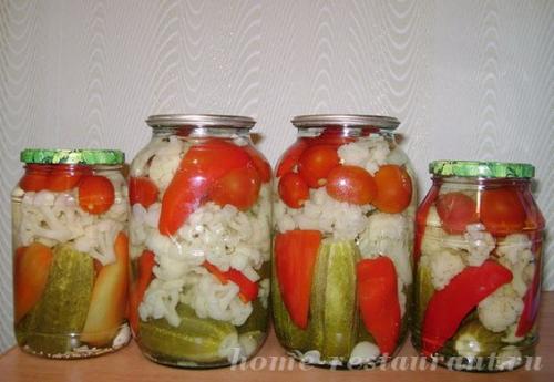 Домашние заготовки на зиму из цветной капусты.