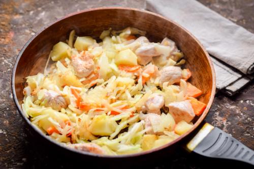 Рагу из свинины с картошкой и капустой. Как приготовить картофель с капустой и мясом: 20 Рагу из свинины с картошкой и капустой. Как приготовить картофель с капустой и мясом: 20