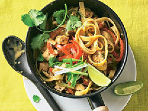 Спагетти с индейкой и грибами в сливочном соусе. Спагетти с индейкой в сливочно-грибном соусе – рецепт 12