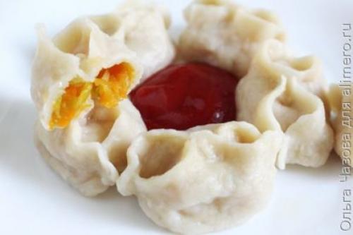 Манты с тыквой и морковью, рецепты с фото