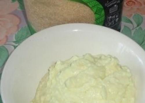 Эклеры с творожным кремом