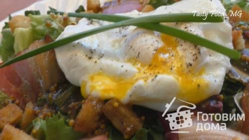 Салат с яйцом-пашот с лососем. Салат из лосося с яйцом-пашот 07 Салат с яйцом-пашот с лососем. Салат из лосося с яйцом-пашот 07