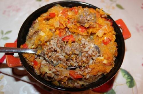 Гречка с говядиной в горшочке. Гречка с говядиной в горшочках в духовке подробный рецепт