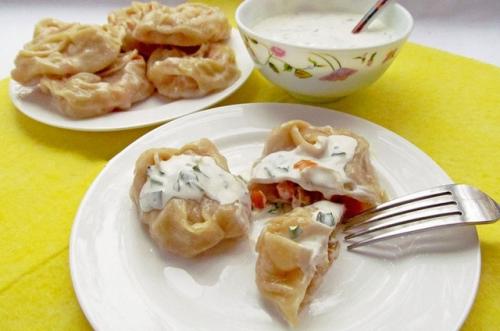 Манты с тыквой и салом. Классические тыквенные манты 03 Манты с тыквой и салом. Классические тыквенные манты 03