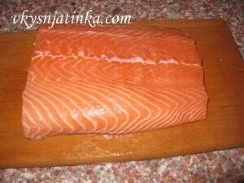 Семга с овощами жареная. Шаги приготовления 01 Семга с овощами жареная. Шаги приготовления 01