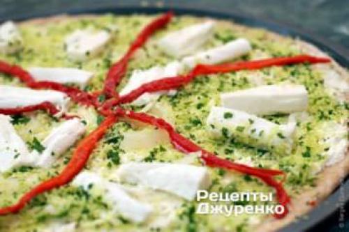 Пицца с рикоттой рецепт. Пицца с рикоттой, обжаренными на гриле овощами, говядиной или курицей 12