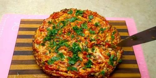 Быстрая кабачковая пицца. Быстрая пицца из кабачков с колбасой, сыром и помидорами