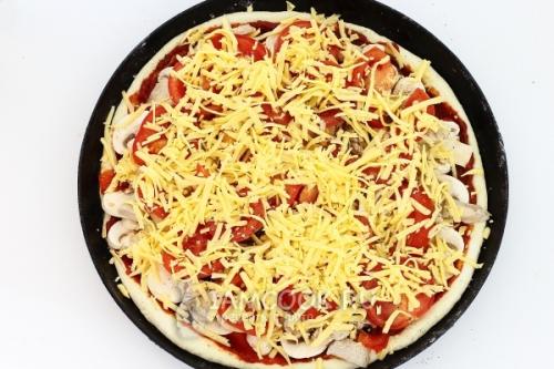 Закрытая пицца с грибами и курицей. Пошаговый рецепт с фото и видео