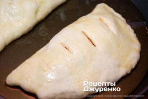 Закрытая пицца круглая. Ингредиенты (2 порции)