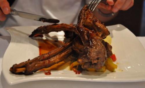 Баранина с баклажанами в мультиварке 14