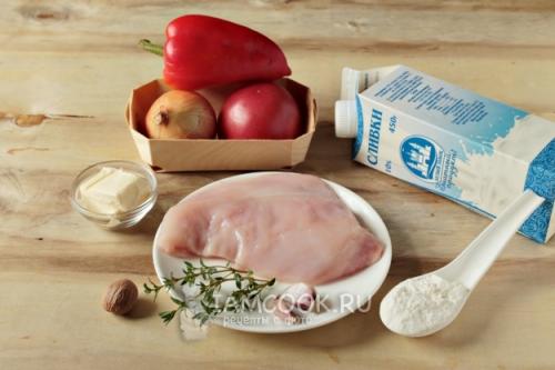 Куриное фрикасе с рисом и овощами. Пошаговый рецепт с фото