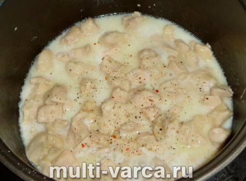 Куриное фрикасе с горошком рецепт. 33