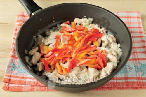 Куриное фрикасе с рисом и овощами. Пошаговый рецепт с фото