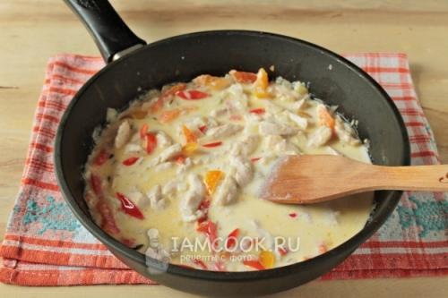 Куриное фрикасе с рисом и овощами. Пошаговый рецепт с фото