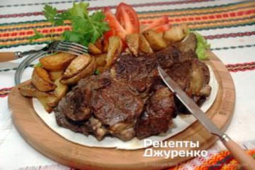 Антрекот из говядины. Ингредиенты (2 порции)