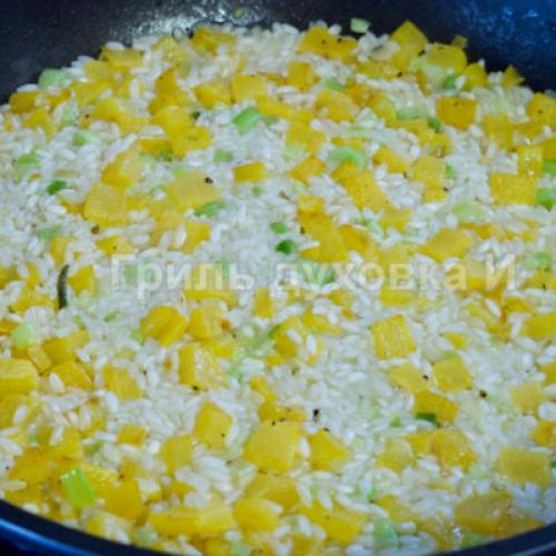 Ризотто с тыквой и горгонзолой. Инструкции