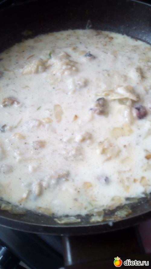 Морепродукты в сливочном соусе с рисом. Ингредиенты 06
