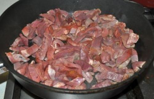 Сердце говяжье с грибами. Салат с сердцем и грибами 02 Сердце говяжье с грибами. Салат с сердцем и грибами 02