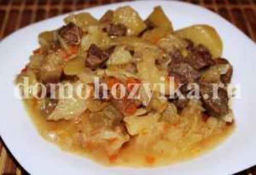 Рагу из свинины с капустой картошкой и. Рагу с картошкой и капустой, с мясом 14 Рагу из свинины с капустой картошкой и. Рагу с картошкой и капустой, с мясом 14