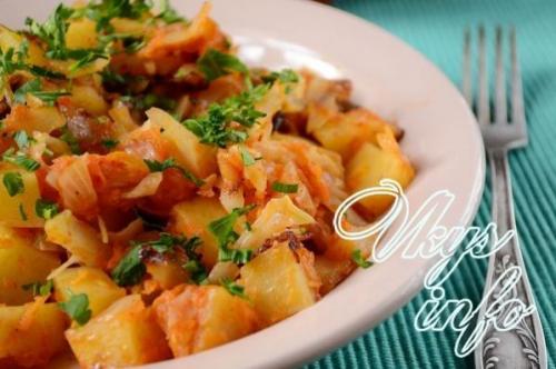 Рагу из свинины с капустой картошкой и. Рагу с картошкой и капустой, с мясом 35 Рагу из свинины с капустой картошкой и. Рагу с картошкой и капустой, с мясом 35