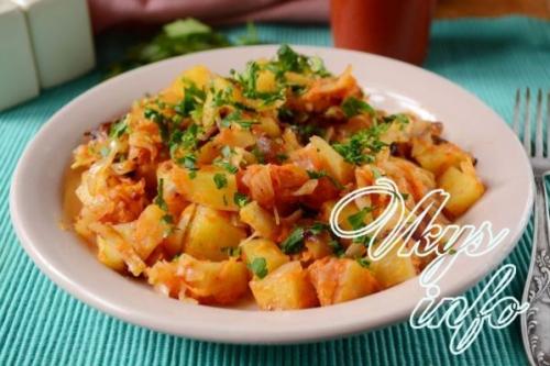 Рагу из свинины с капустой картошкой и. Рагу с картошкой и капустой, с мясом 34 Рагу из свинины с капустой картошкой и. Рагу с картошкой и капустой, с мясом 34