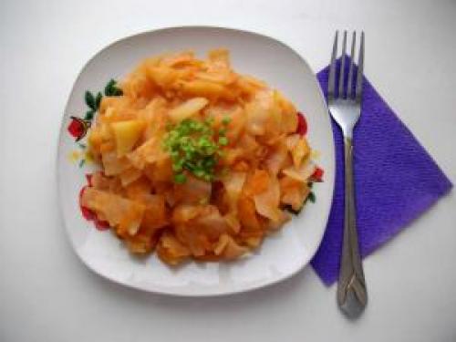 Овощное рагу с капустой и кабачками и картошкой и мясом. Рагу с картошкой и капустой